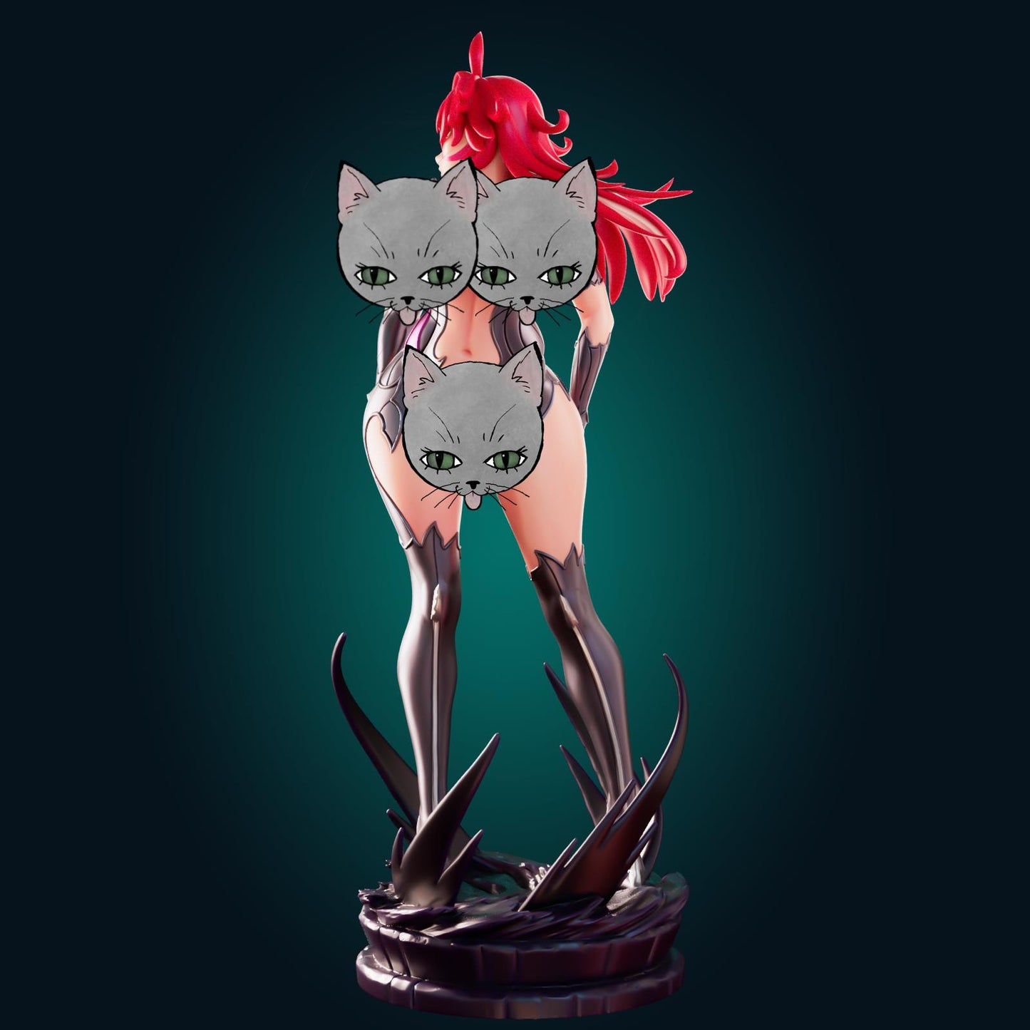 Warrior Lady Model Kit | 3D Resin Printed Figurine | Officer Rhu