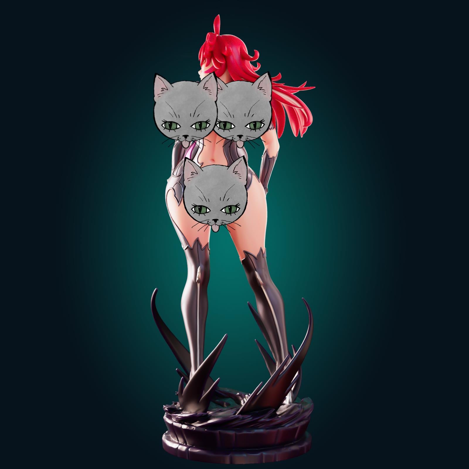 Warrior Lady Model Kit | 3D Resin Printed Figurine | Officer Rhu