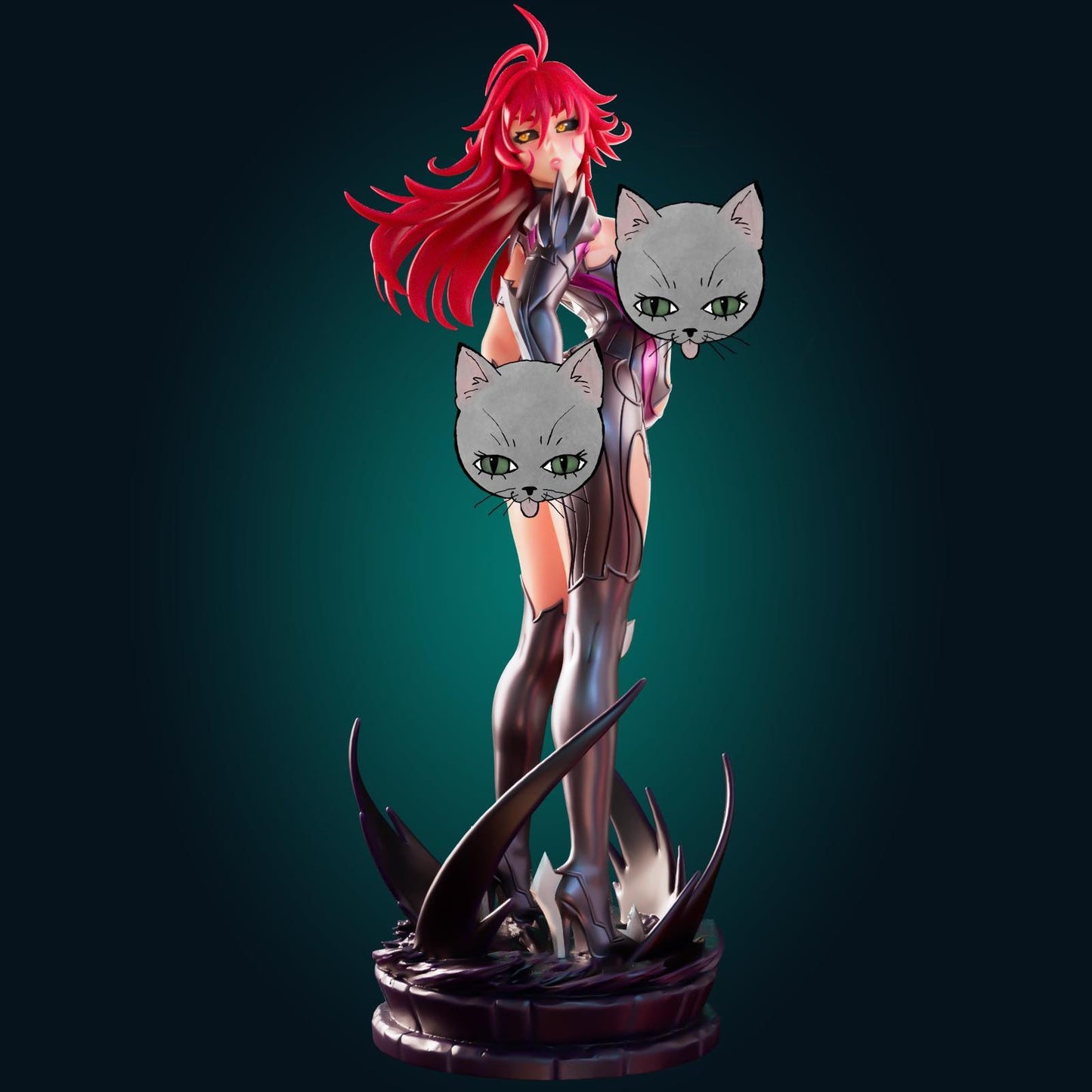 Warrior Lady Model Kit | 3D Resin Printed Figurine | Officer Rhu