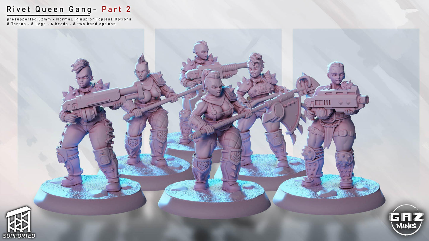 Rivet Queen Gang Part 2 | Miniature Squad | Gaz Minis
